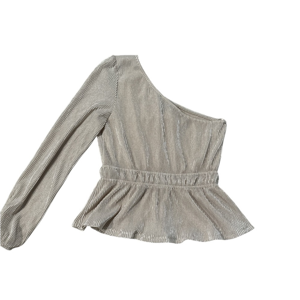 Tullea Top‎ - Champagne with Silver Sparkles, Size M